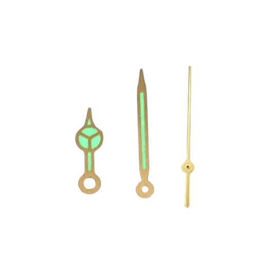 Quartz hands - Mercedes Gold (Lumed)