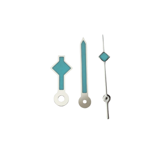 Quartz hands - Snowflake Silver (Swiss BGW9 Blue Lume)