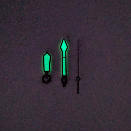 Quartz hands - Diver Silver (Lumed)