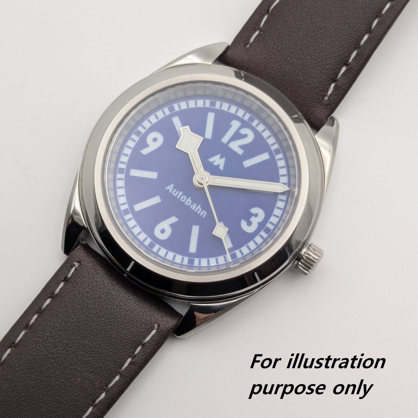 Quartz hands - Snowflake Silver (Swiss BGW9 Blue Lume)