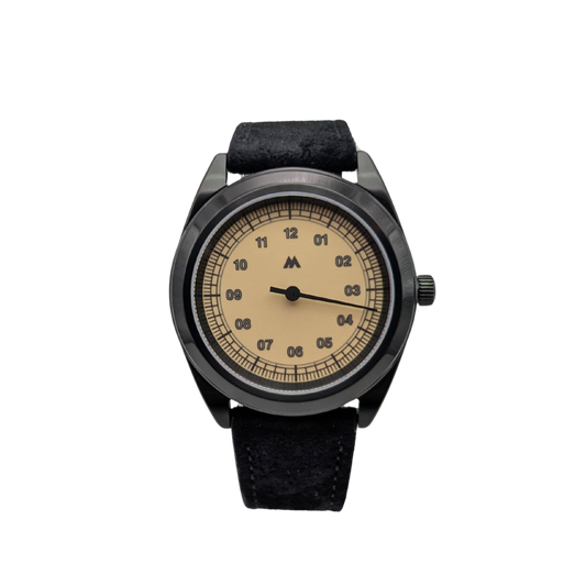 Montre à quartz - Mono Black Ultra Thin (38 mm)