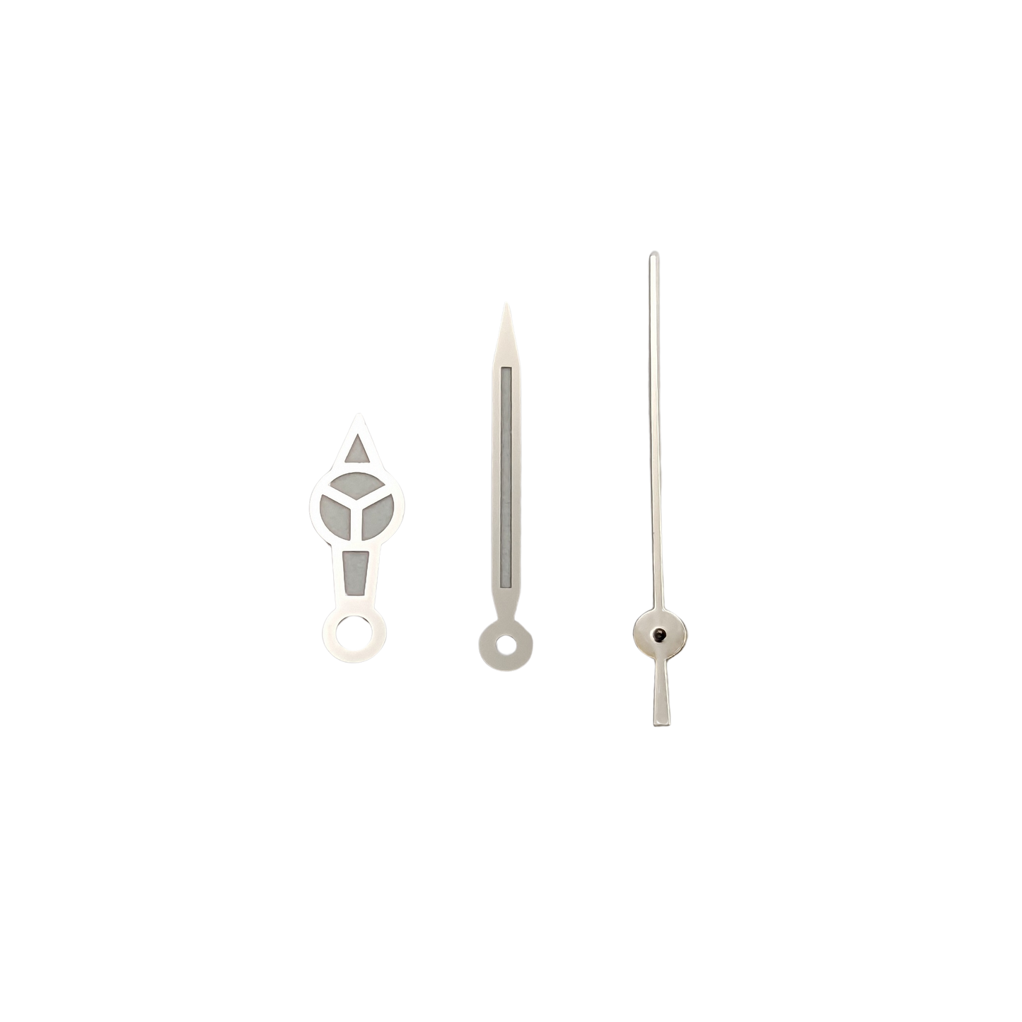 Quartz hands - Mercedes Silver (Lumed)