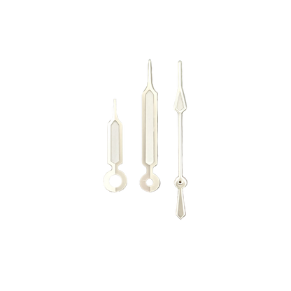 Quartz hands - Syringe Silver (Japanese Blue Lume)