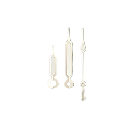 Quartz hands - Syringe Silver (Japanese Blue Lume)