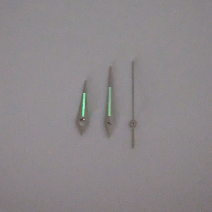 Quartz hands - Dauphine Silver (Lumed)