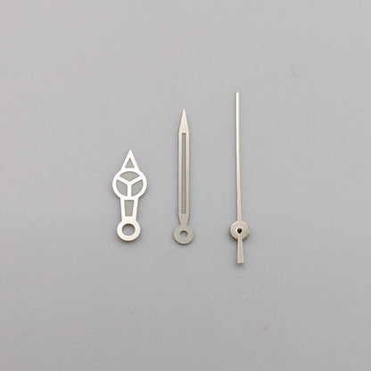 Quartz hands - Mercedes Silver (Lumed)