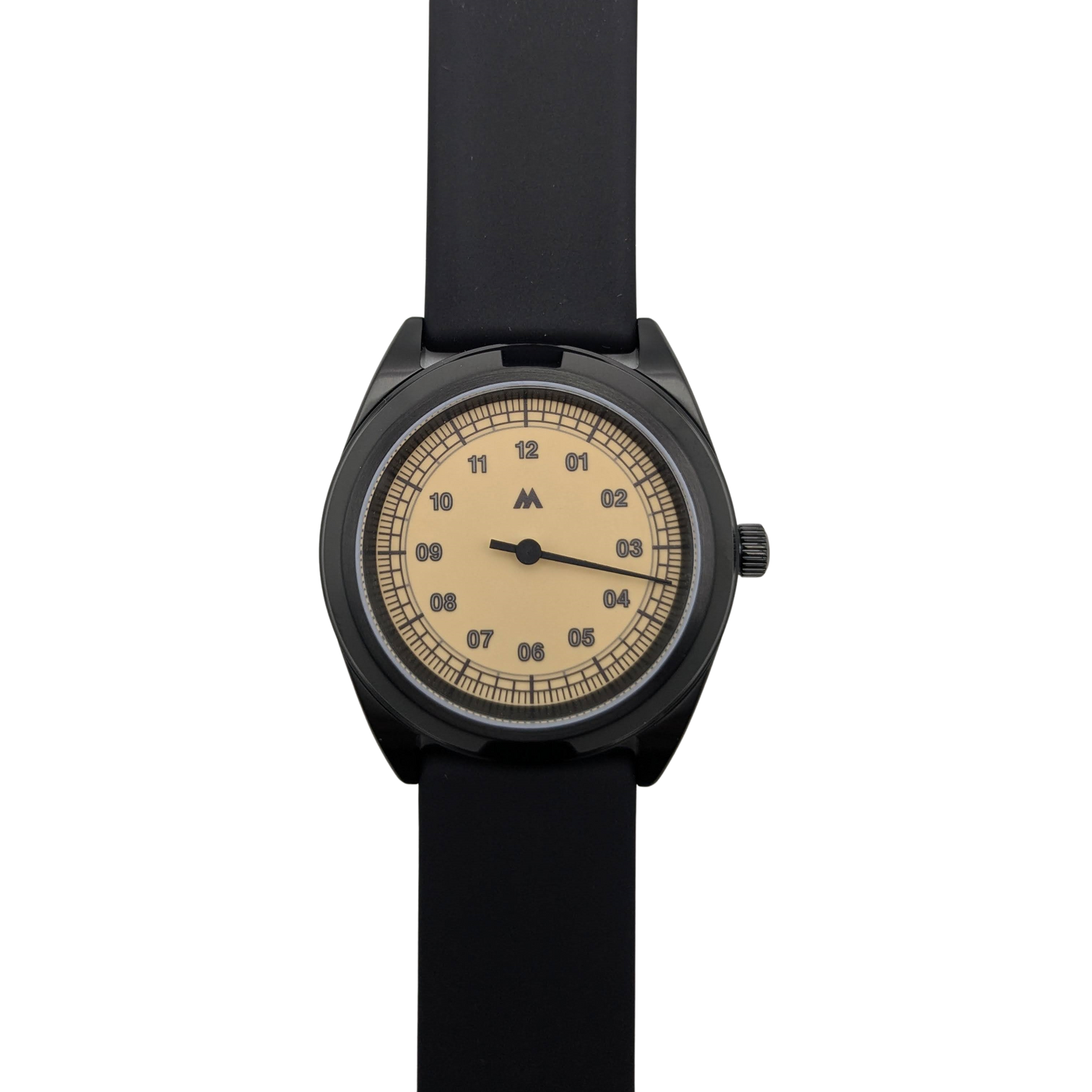 Montre à quartz - Mono Black Ultra Thin (38 mm)